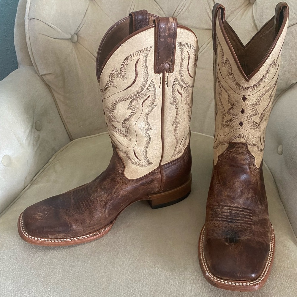 Cody James Men's Bone Western Boot Broad Square Toe